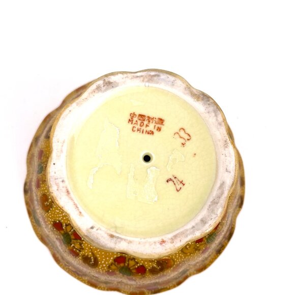 Antique Chinese Porcelain Bowl with Hand Painted Scenes From Social Life 8 *5 in - Picture 11 of 12